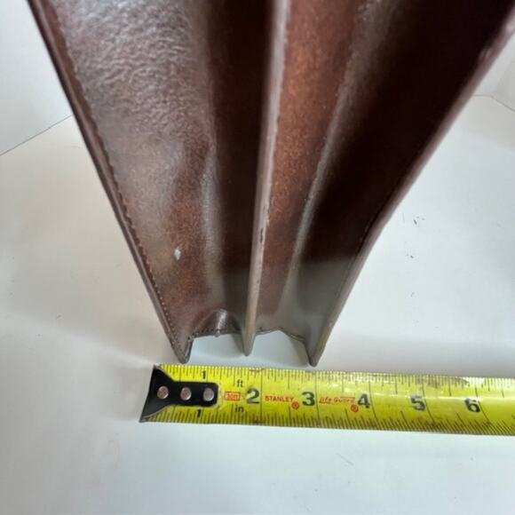 Marc Chantal Vintage Brown Vegan Leather Alligator Pattern Handbag - Picture 14 of 14